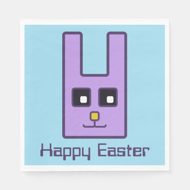 Servilleta De Papel Napkins Square Easter Bunny (Anverso)