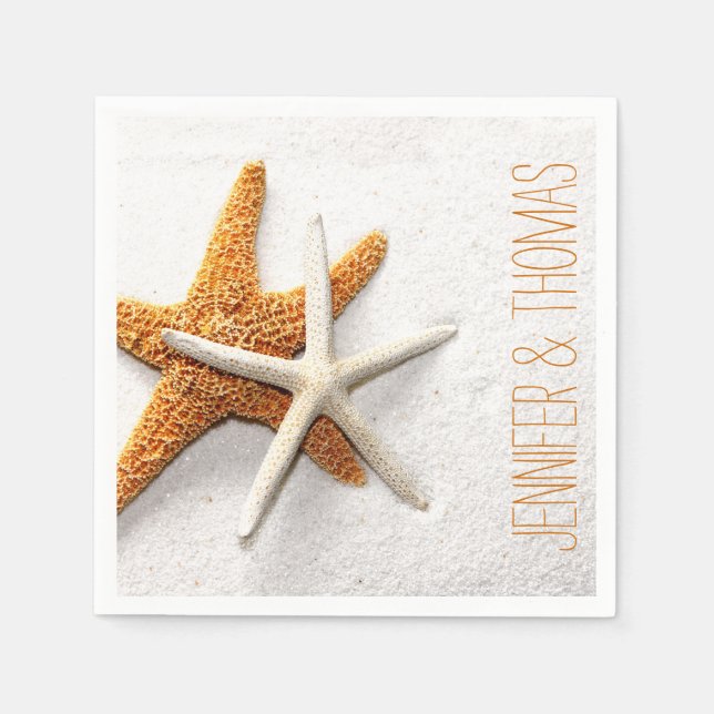 Servilleta De Papel Napkins Starfish Personalizado (Anverso)