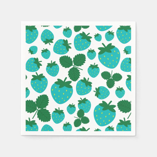 Servilleta De Papel Napkins Strawberries (Anverso)