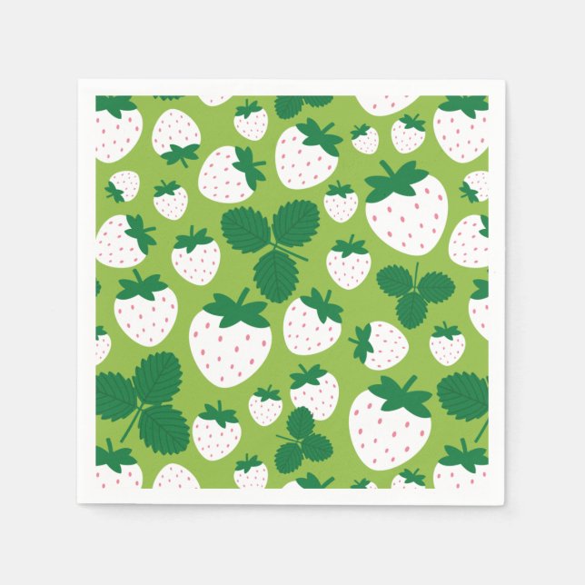Servilleta De Papel Napkins Strawberries (Anverso)