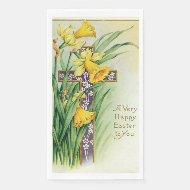 Servilleta De Papel Napkins - Tema de Pascua (Anverso)