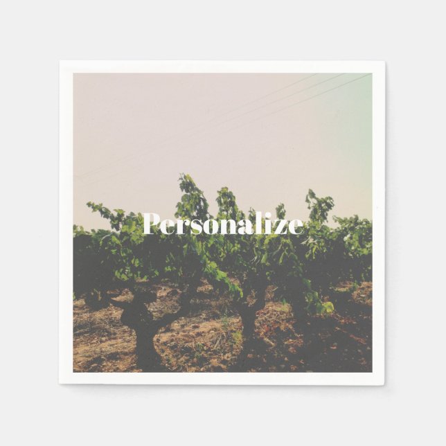 Servilleta De Papel Napkins vineyard (Anverso)