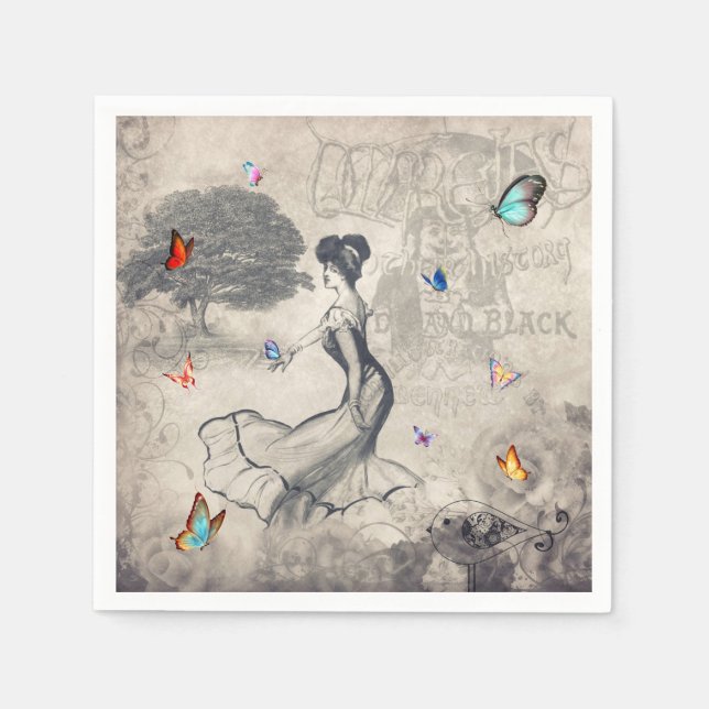 Servilleta De Papel Napkins Vintage (Anverso)