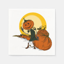 Napkins vintage Jackolantern Halloween