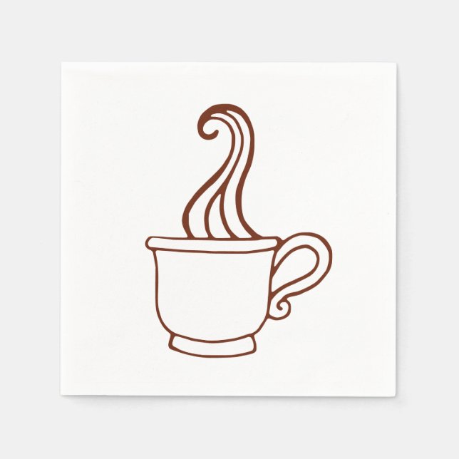 Servilleta De Papel Napkins vintage para café (Anverso)