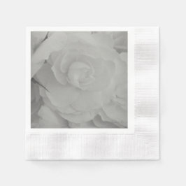 Servilleta De Papel Napkins White Begonia Paper