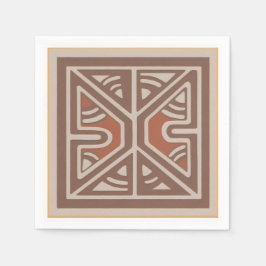 Servilleta De Papel Napkins with art inspired by New Guinea