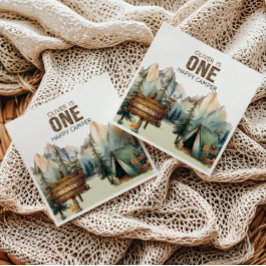 Servilleta De Papel Napkins Woodland Adventure Camper Birday