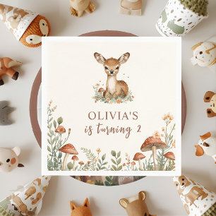Servilleta De Papel Napkins Woodland Deer   Bosque ruso