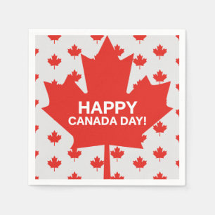 Servilleta De Papel Napolas de papel Happy Canada Day