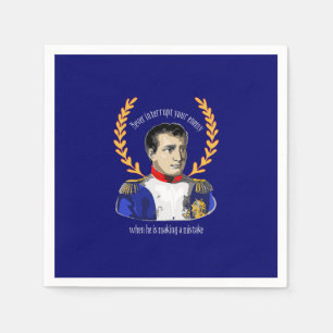 Servilleta De Papel Napoleón Bonaparte - Nunca interrumpas a tu enemig