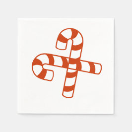 Servilleta De Papel Napoleón de papel - Candy Canes