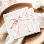 Servilleta De Papel Napoleón de papel de color rosa mínimo<br><div class="desc">Elegantes toallas de diseño rosa rosado para duchas nupciales.</div>