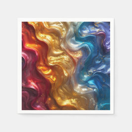 Servilleta De Papel Napoleón de papel de plástico metálico