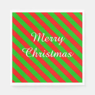 Servilleta De Papel Napoleón estándar blanco/verde y rojo navidades