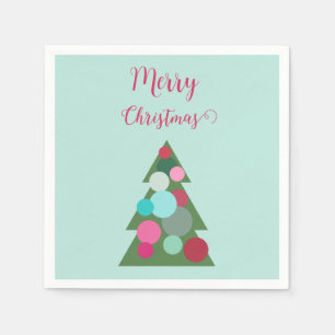 Servilleta De Papel Nápoles de árbol de Navidad retro