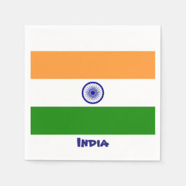Servilleta De Papel Nápoles de bandera de la India