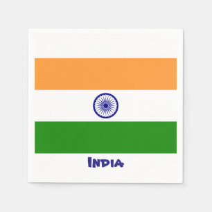 Servilleta De Papel Nápoles de bandera de la India