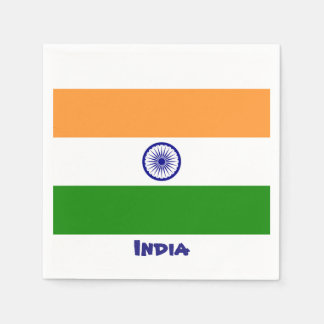 Servilleta De Papel Nápoles de bandera de la India