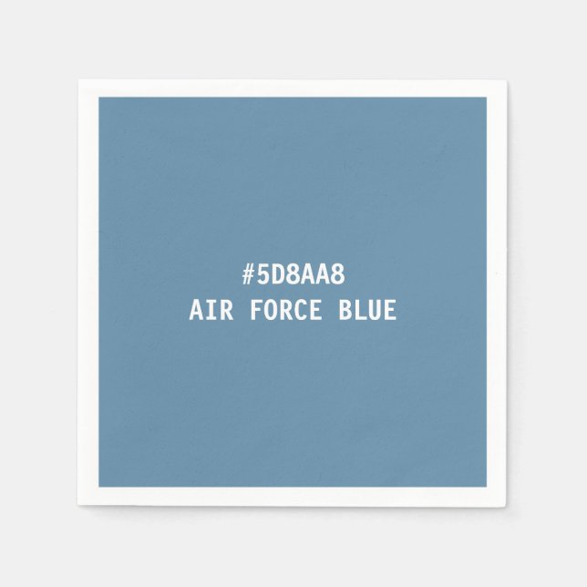 Servilleta De Papel Nápoles de código de color azul de la fuerza aérea (Anverso)