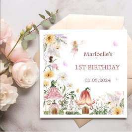 Servilleta De Papel Nápoles de Cumpleaños Magos Florales