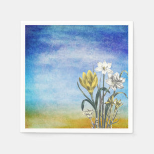 Servilleta De Papel Nápoles de flores acuáticas