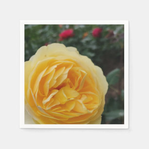 Servilleta De Papel Nápoles de flores de rosa amarillo