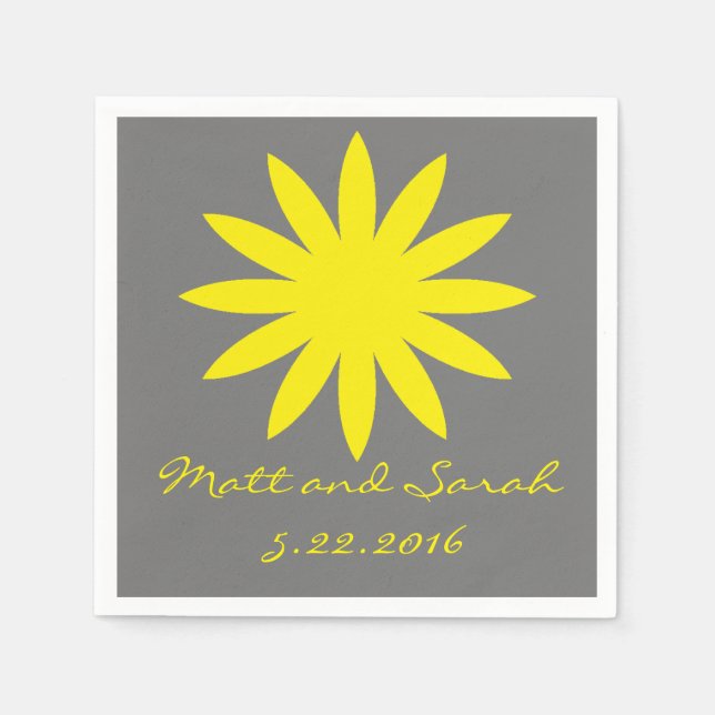 Servilleta De Papel Nápoles de flores lindas (Anverso)