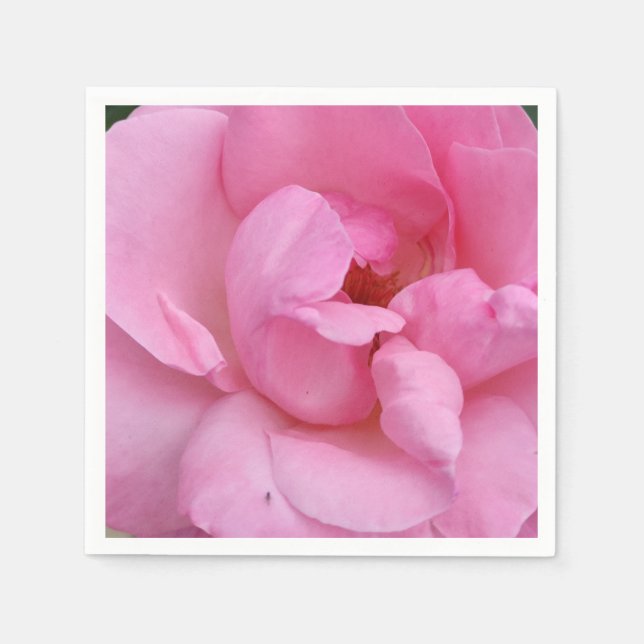 Servilleta De Papel Nápoles de flores rosadas (Anverso)