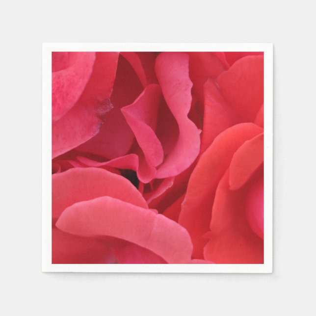 Servilleta De Papel Nápoles de flores rosadas (Anverso)