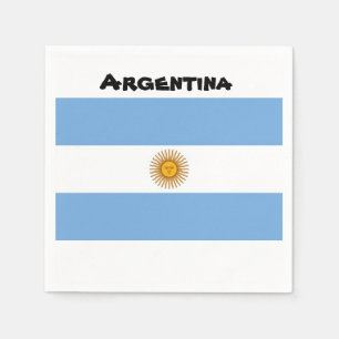 Servilleta De Papel Nápoles de la bandera de Argentina