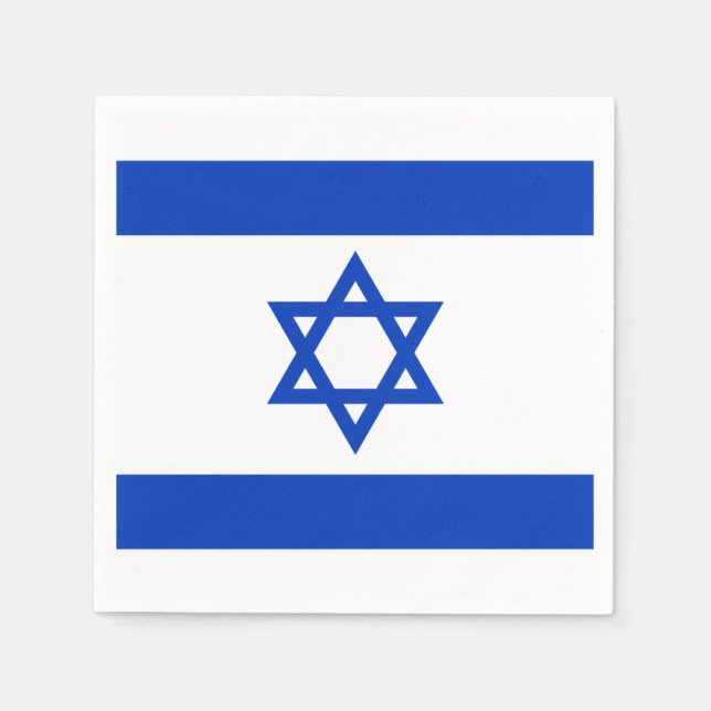 Servilleta De Papel Nápoles de la bandera de Israel (Anverso)