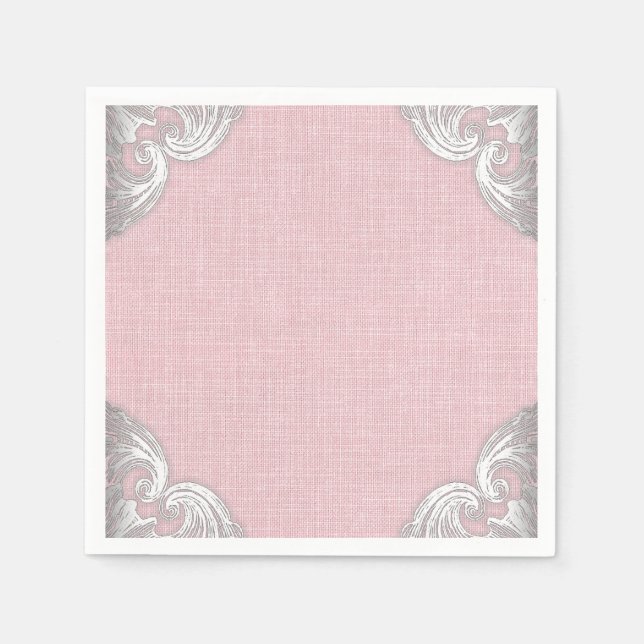 Servilleta De Papel Nápoles de papel Burlap (Anverso)