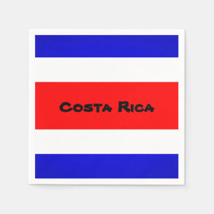 Servilleta De Papel Nápoles de papel de bandera de Costa Rica