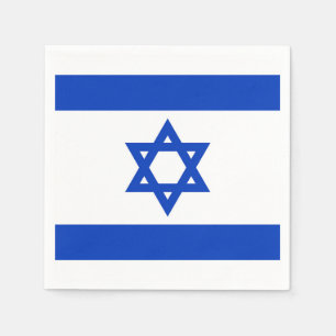 Servilleta De Papel Nápoles de papel de bandera de Israel