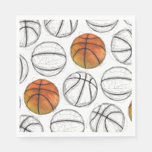 Servilleta De Papel Nápoles de papel de básquetbol acuático