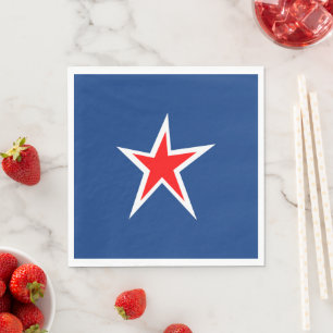 Servilleta De Papel Nápoles de papel de Estrella Blanca Roja