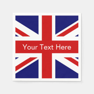 Servilleta De Papel Nápoles de papel de la bandera británica   Diseño