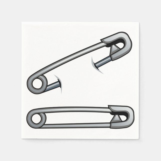 Servilleta De Papel Nápoles de papel de los pines de seguridad (Anverso)