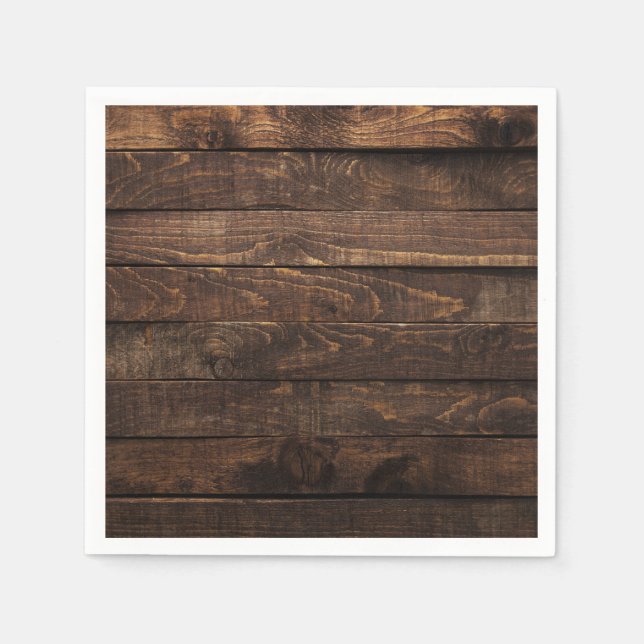 Servilleta De Papel Nápoles de papel de madera marrón (Anverso)