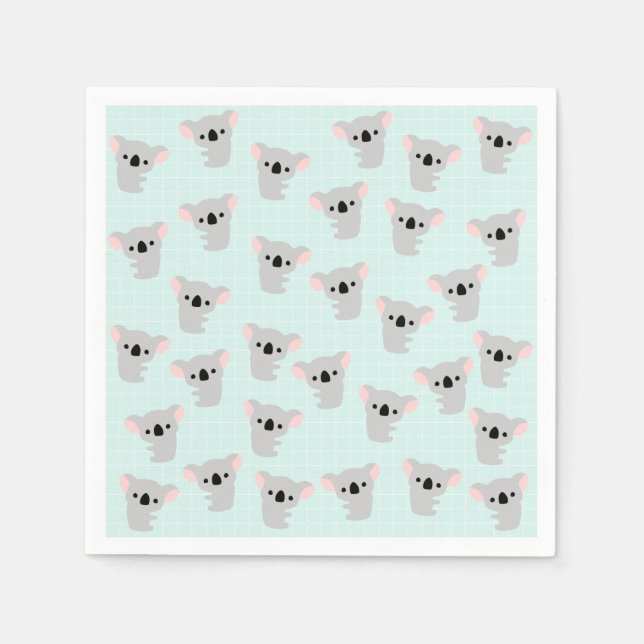 Servilleta De Papel Nápoles de papel de oso de Koala (Anverso)