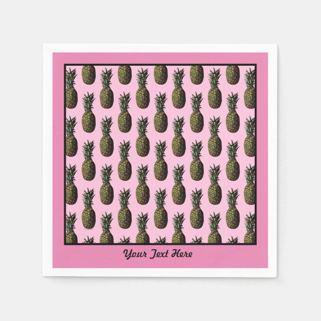 Servilleta De Papel Nápoles de papel de piña (Anverso)