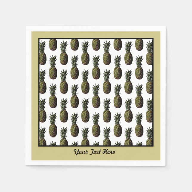 Servilleta De Papel Nápoles de papel de piña (Anverso)