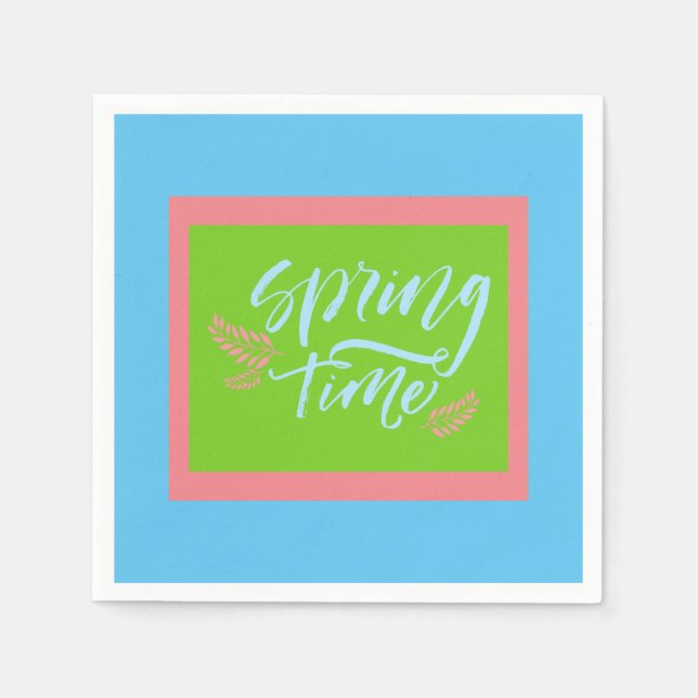 Servilleta De Papel Nápoles de papel de primavera (Anverso)