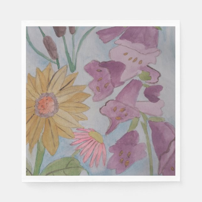 Servilleta De Papel Nápoles de papel del Jardín de la Cabaña de Inglés (Anverso)