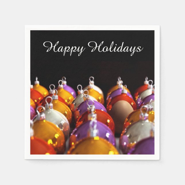 Servilleta De Papel Nápoles de papel INTRUDER Happy Holidays (Anverso)