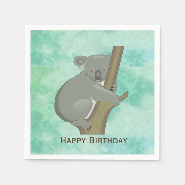 Servilleta De Papel Nápoles de papel Koala Bear Design (Anverso)