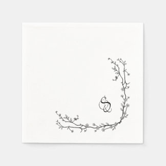 Servilleta De Papel Nápoles de papel monogramo