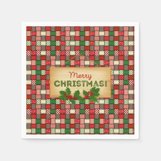 Servilleta De Papel Nápoles de papel navideño (Anverso)