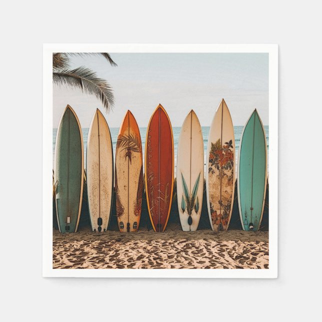 Servilleta De Papel Nápoles de papel para tablas de surf (Anverso)